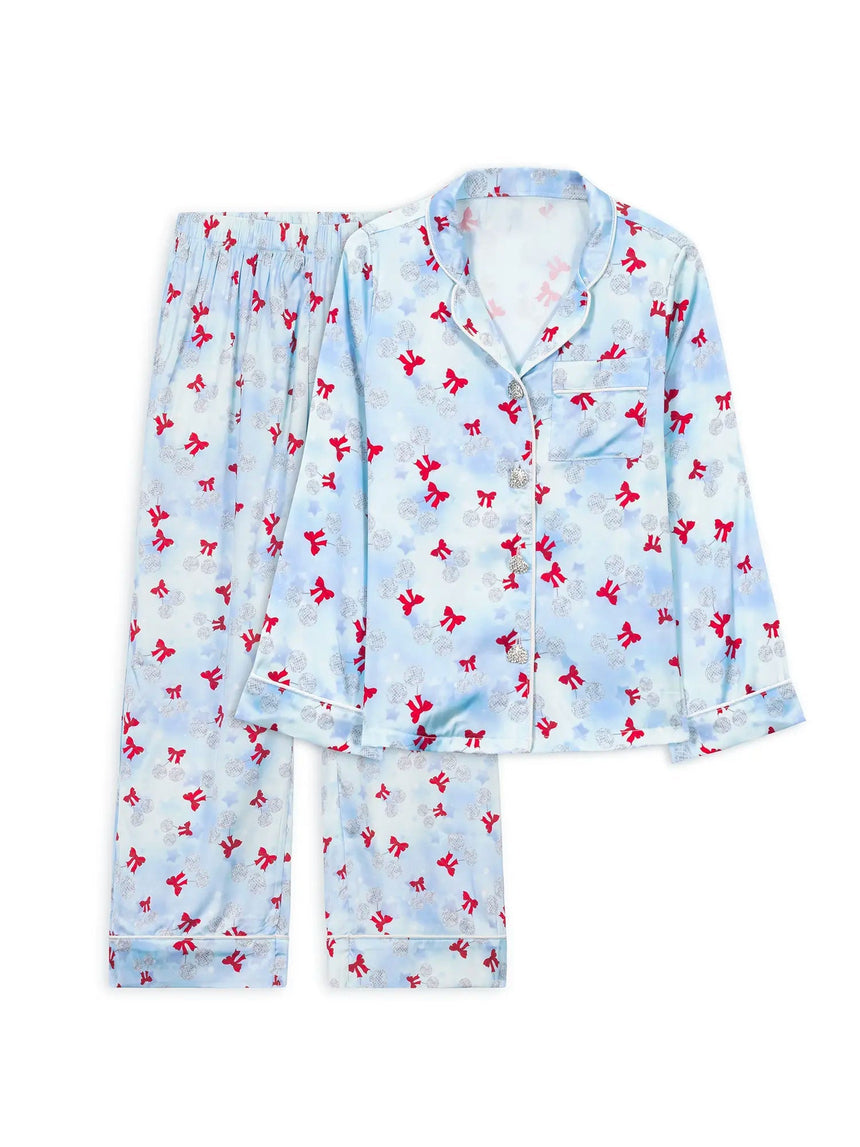 Preppy Goose Disco Cherries Long Sleeve Pajama Pant Set - Princess and the Pea Boutique