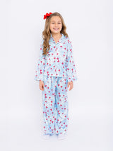 Preppy Goose Disco Cherries Long Sleeve Pajama Pant Set - Princess and the Pea Boutique