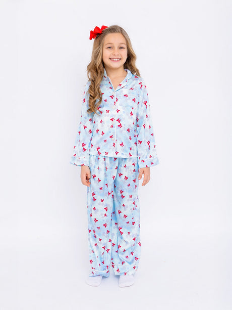 Preppy Goose Disco Cherries Long Sleeve Pajama Pant Set - Princess and the Pea Boutique