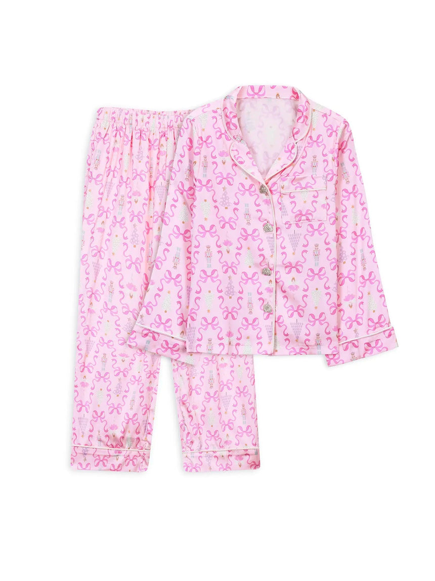 Preppy Goose Nutcracker Long Sleeve Pajama Pant Set - Princess and the Pea Boutique