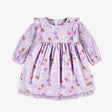 Purple dress with all over print - Princess and the Pea Boutique