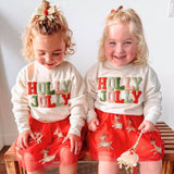 Reindeer Sequin Christmas Tutu - Kids Holiday Skirt - Princess and the Pea Boutique