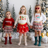 Reindeer Sequin Christmas Tutu - Kids Holiday Skirt - Princess and the Pea Boutique