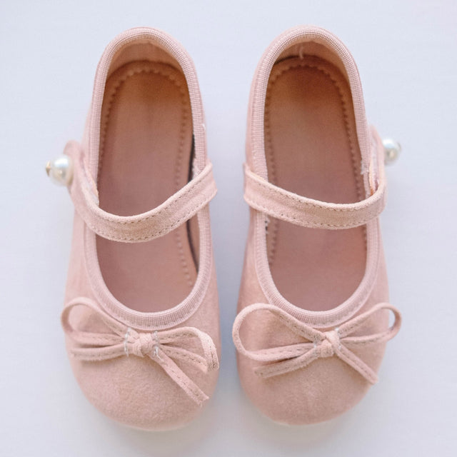 Retro Suede Mary Jane - Pink - Princess and the Pea Boutique