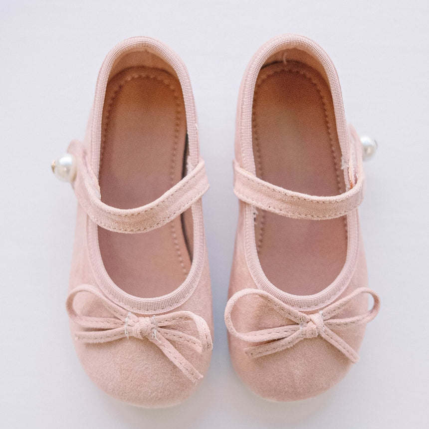 Retro Suede Mary Jane - Pink - Princess and the Pea Boutique