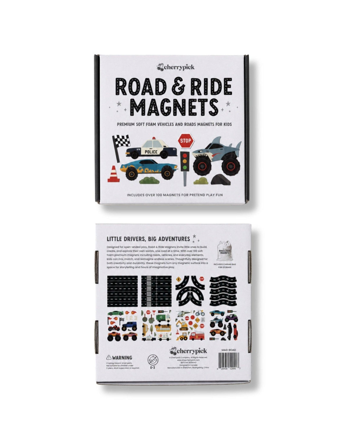 Road & Ride Car Magnets Set (100pc set) - Princess and the Pea Boutique