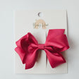 Satin Ribbon Bow - 3.5 X 2.5 Inches - Fusia - Princess and the Pea Boutique