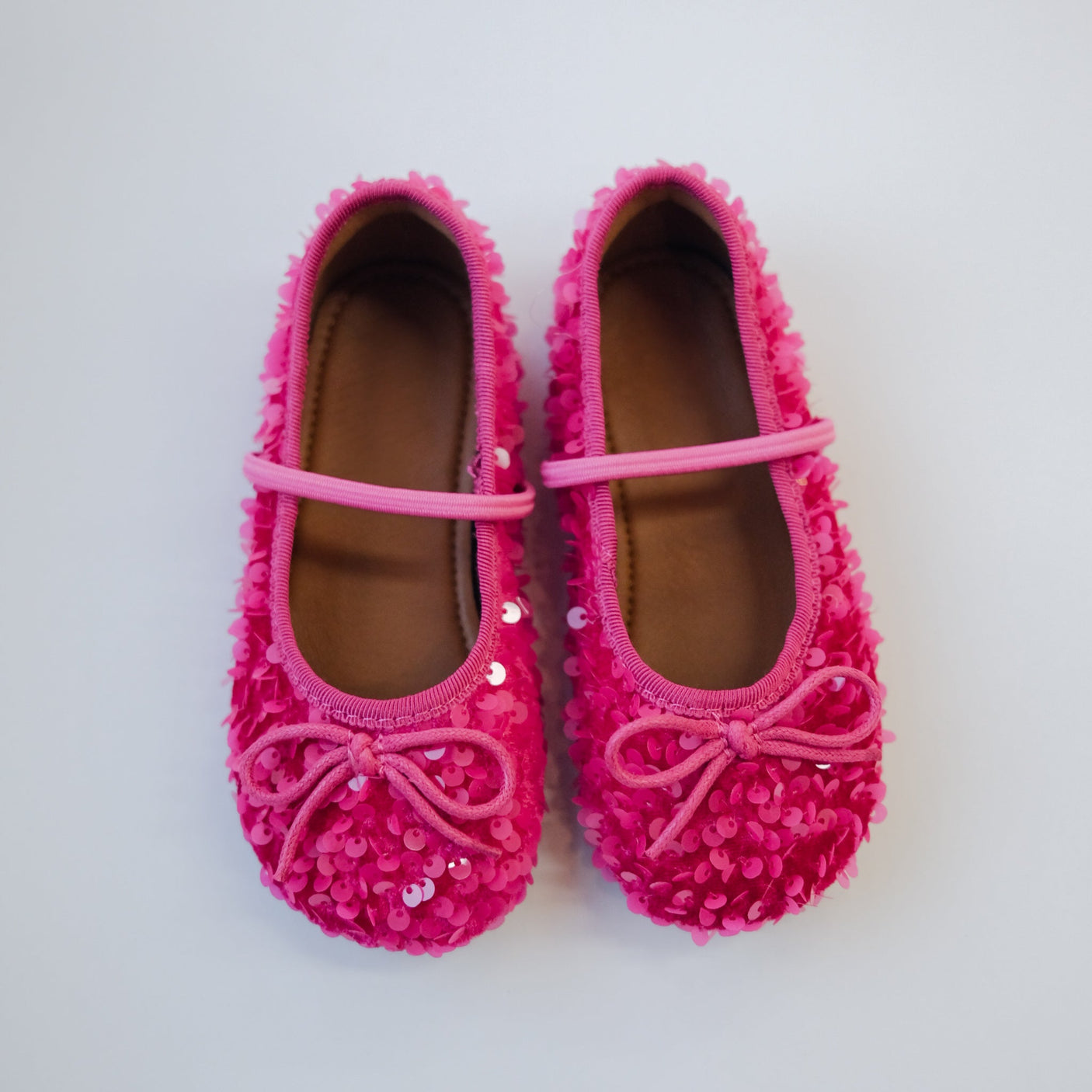 Sequin Ballet Flats - Pink - Princess and the Pea Boutique