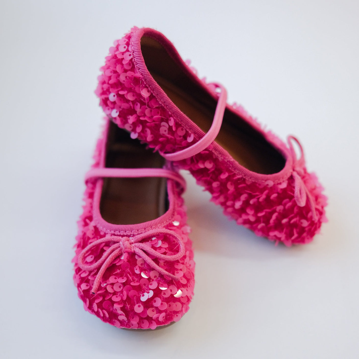 Sequin Ballet Flats - Pink - Princess and the Pea Boutique