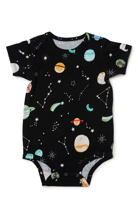 Short Sleeve Bodysuit - Planets - Princess and the Pea Boutique