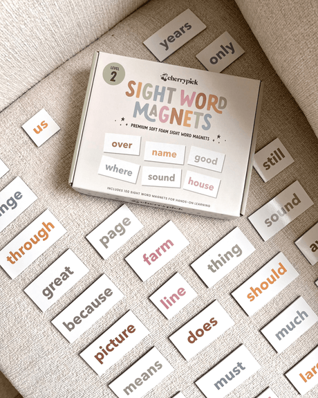 Sight Word Magnets for Early Reading & Literacy: Level 2 - Princess and the Pea Boutique
