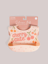 Silicone Bibs Cherry Cute by Doodle By Meg - Princess and the Pea Boutique