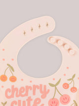 Silicone Bibs Cherry Cute by Doodle By Meg - Princess and the Pea Boutique