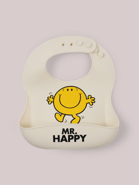 Silicone Bibs Mr. Happy - Princess and the Pea Boutique