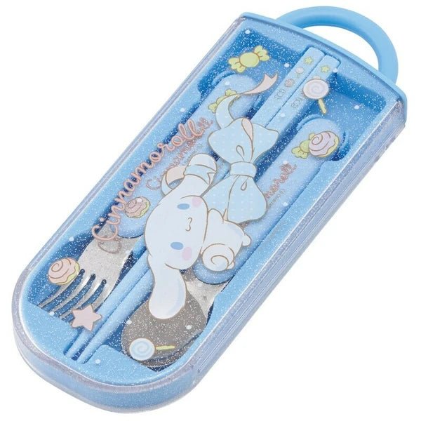 Skater Antibacterial Dishwasher - Safe Sliding Cutlery Set - Cinnamoroll - Princess and the Pea Boutique