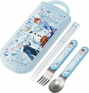 Skater Antibacterial Dishwasher - Safe Sliding Cutlery Set - Frozen - Princess and the Pea Boutique