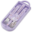 Skater Antibacterial Dishwasher - Safe Sliding Cutlery Set - Kuromi - Princess and the Pea Boutique