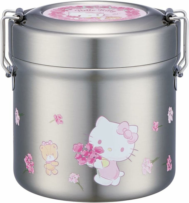 Skater Antibacterial Vacuum Stainless Lunch Box Hello Kitty - Princess and the Pea Boutique