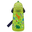 Skater Die-Cut Dinosaur Straw Water Bottle Stainless Steel 370ml - Princess and the Pea Boutique