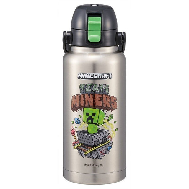Skater One-push Direct Minecraft Stainless Steel Bottle 1000ml - Princess and the Pea Boutique