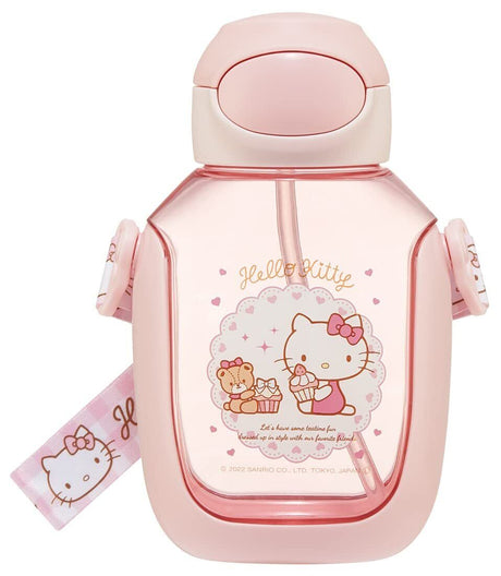 Skater One - push Straw Watter Bottle - Hello Kitty 530ml - Princess and the Pea Boutique