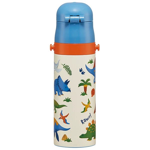 Skater Stainless Steel Water Bottle with Compact Lock Dino - Princess and the Pea Boutique