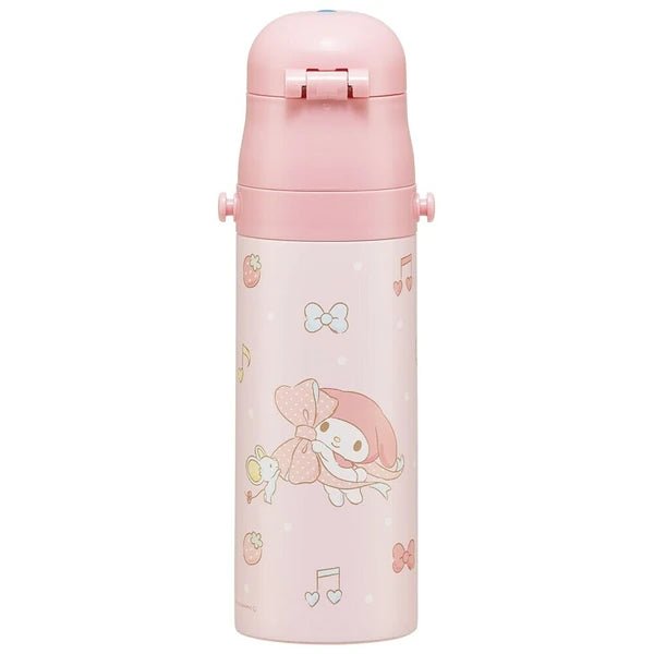 Skater Stainless Steel Water Bottle with Compact Lock My Melody 470ml - Princess and the Pea Boutique