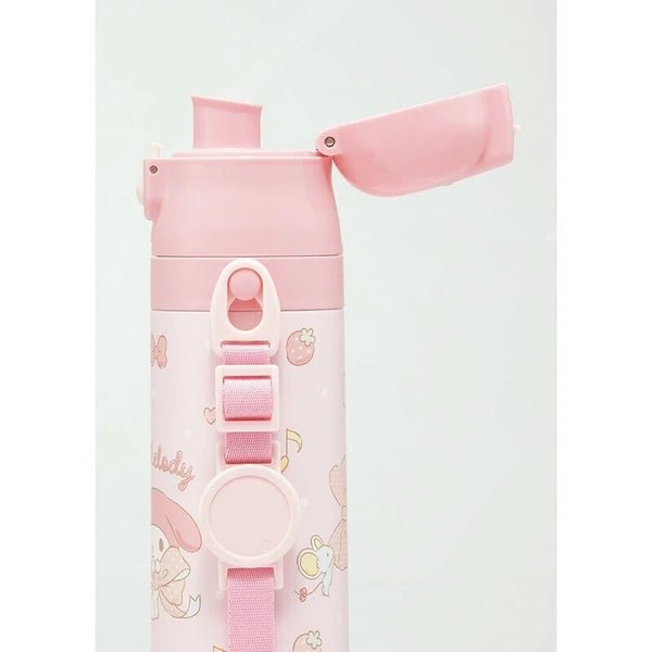 Skater Stainless Steel Water Bottle with Compact Lock My Melody 470ml - Princess and the Pea Boutique