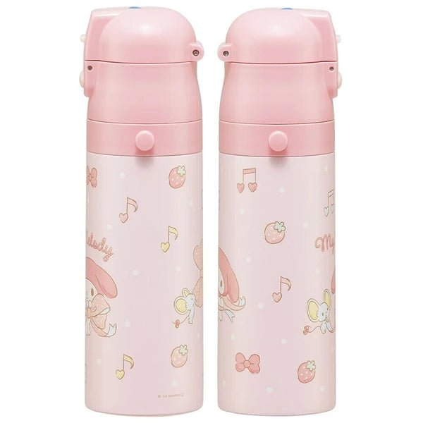 Skater Stainless Steel Water Bottle with Compact Lock My Melody 470ml - Princess and the Pea Boutique