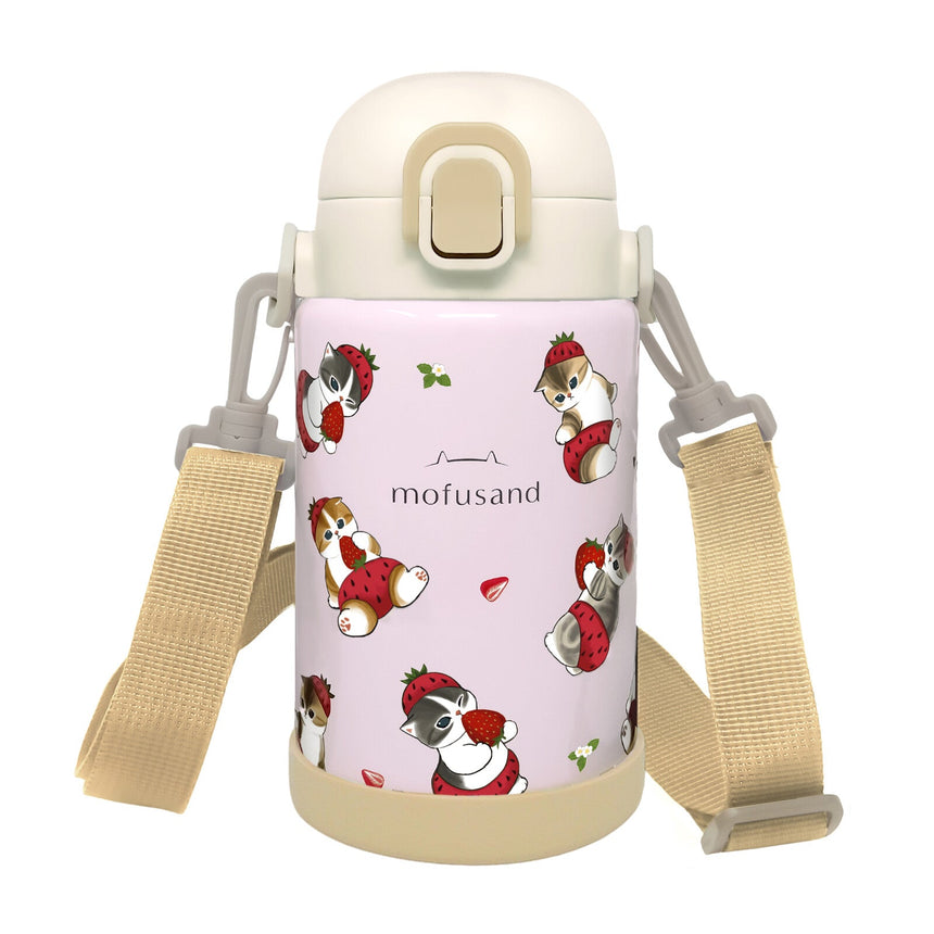 Skater Water Bottle Mofusand One Push 700ml - Princess and the Pea Boutique