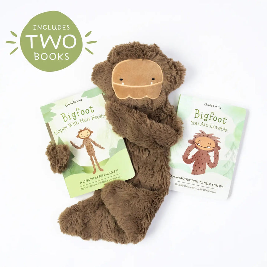 Slumberkins - Bigfoot's Self Esteem Plush Snuggler Set - Princess and the Pea Boutique