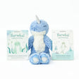 Slumberkins - Ocean Blue Narwhal Kin with Books - Princess and the Pea Boutique