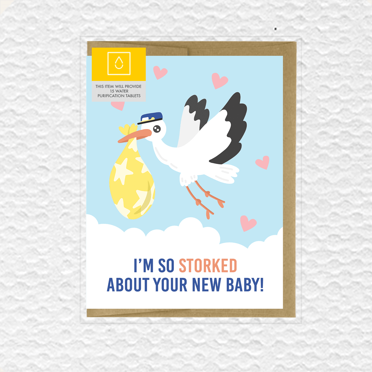 So Storked Baby Card - Princess and the Pea Boutique