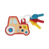 Janod Sound and Light Tractor Keychain (wood)