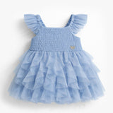 Souris Mini Baby Blue Dress in Soft Tulle - Princess and the Pea Boutique