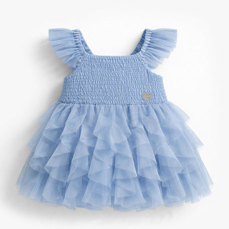 Souris Mini Baby Blue Dress in Soft Tulle - Princess and the Pea Boutique