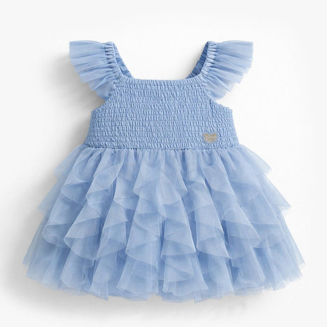 Souris Mini Baby Blue Dress in Soft Tulle - Princess and the Pea Boutique