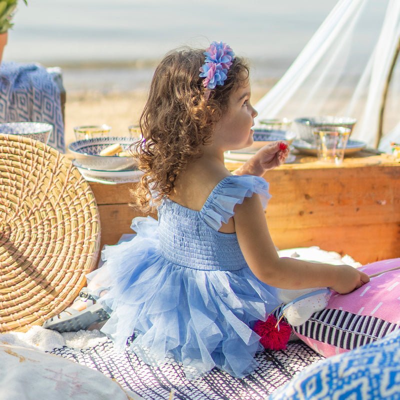 Souris Mini Baby Blue Dress in Soft Tulle - Princess and the Pea Boutique