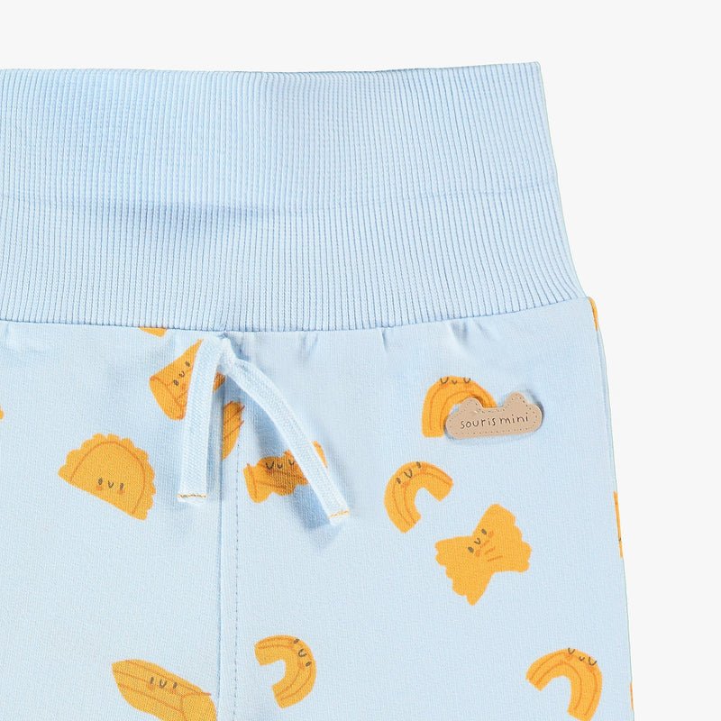 Souris Mini Baby Blue Pants with Pasta Pattern - Princess and the Pea Boutique