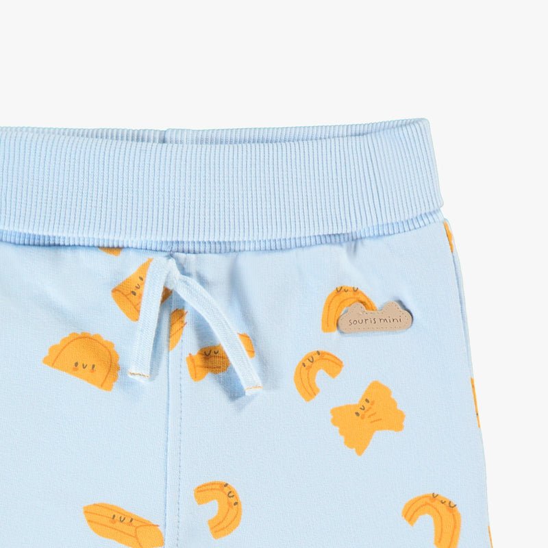 Souris Mini Baby Blue Pants with Pasta Pattern - Princess and the Pea Boutique