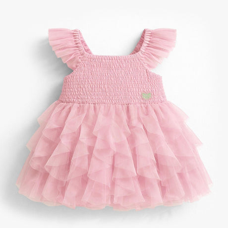 Souris Mini Baby Pink dress in soft tulle - Princess and the Pea Boutique