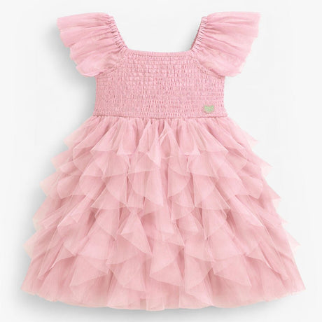 Souris Mini Child's Pink Dress in Soft Tulle - Princess and the Pea Boutique