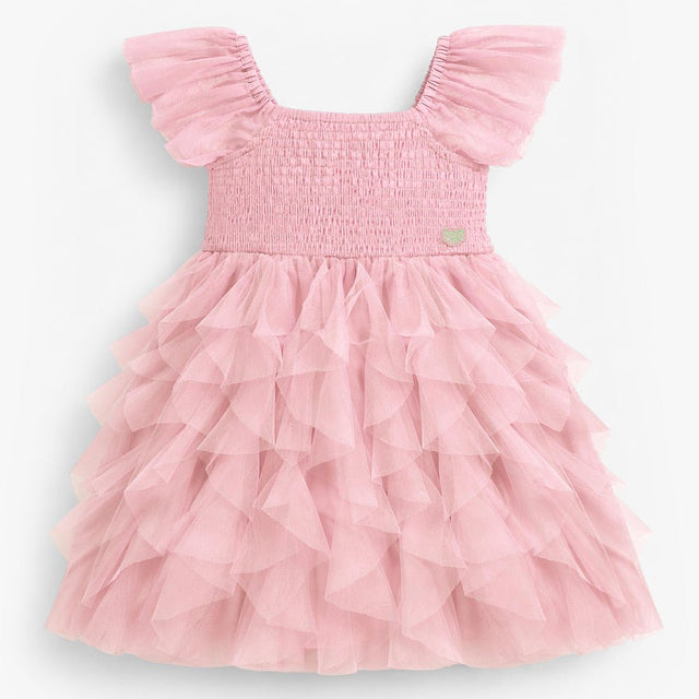 Souris Mini Child's Pink Dress in Soft Tulle - Princess and the Pea Boutique