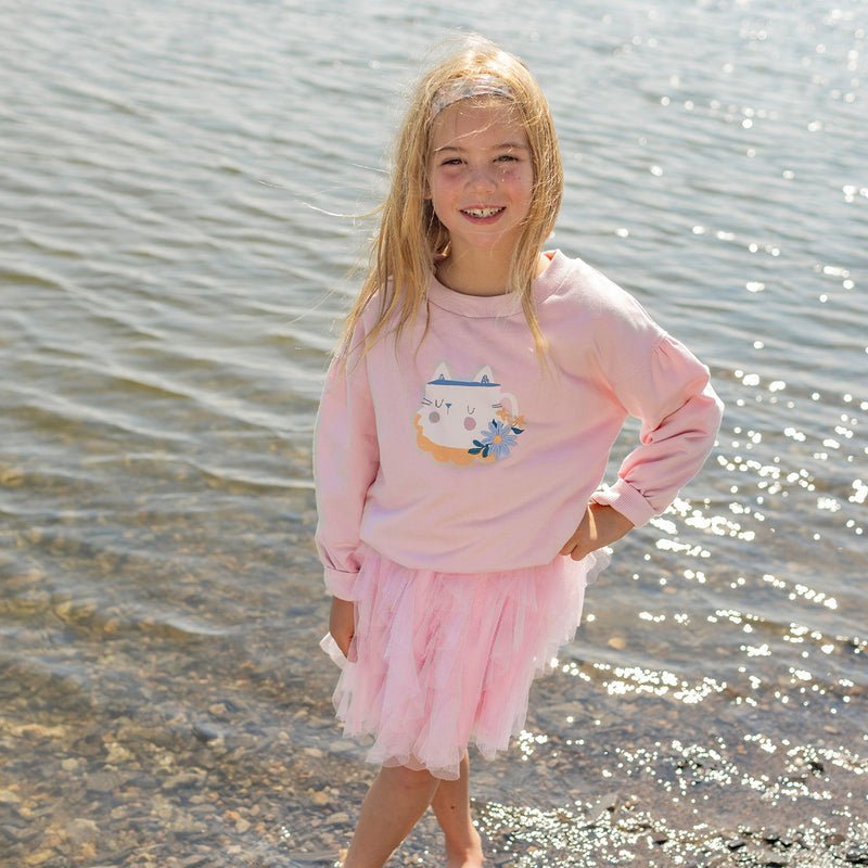 Souris Mini Child's Pink Dress in Soft Tulle - Princess and the Pea Boutique