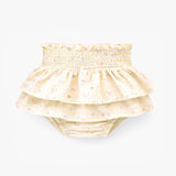 Souris Mini Two - piece cream checked and floral pattern set - Princess and the Pea Boutique
