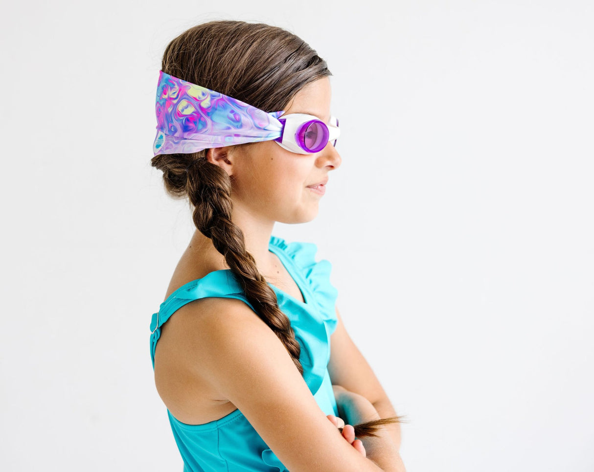 Spalsh Swim Goggles - Pastel Swirl - Princess and the Pea Boutique