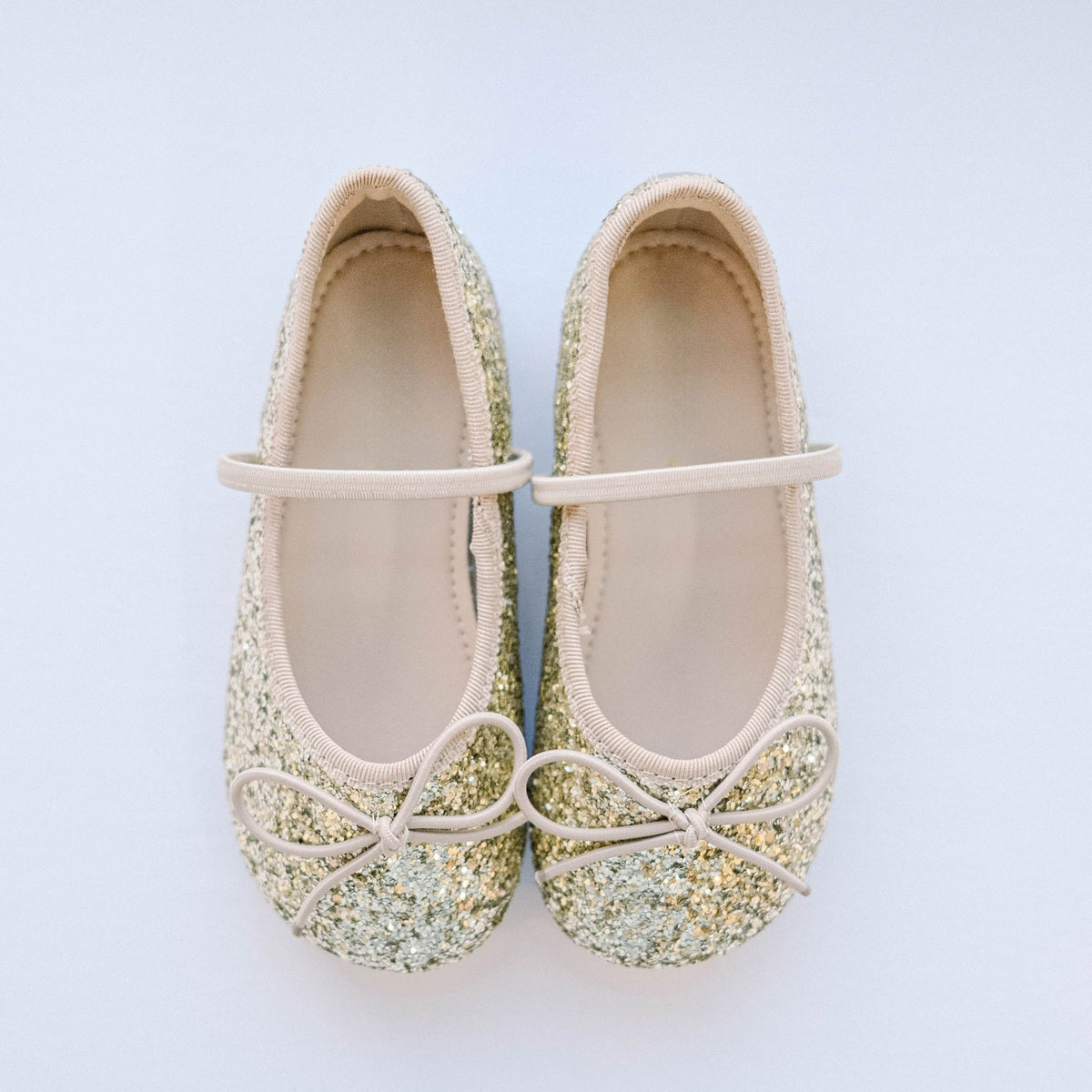 Sparkling Ballet Mary Jane - Gold - Princess and the Pea Boutique