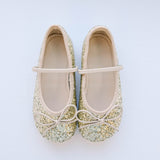 Sparkling Ballet Mary Jane - Gold - Princess and the Pea Boutique