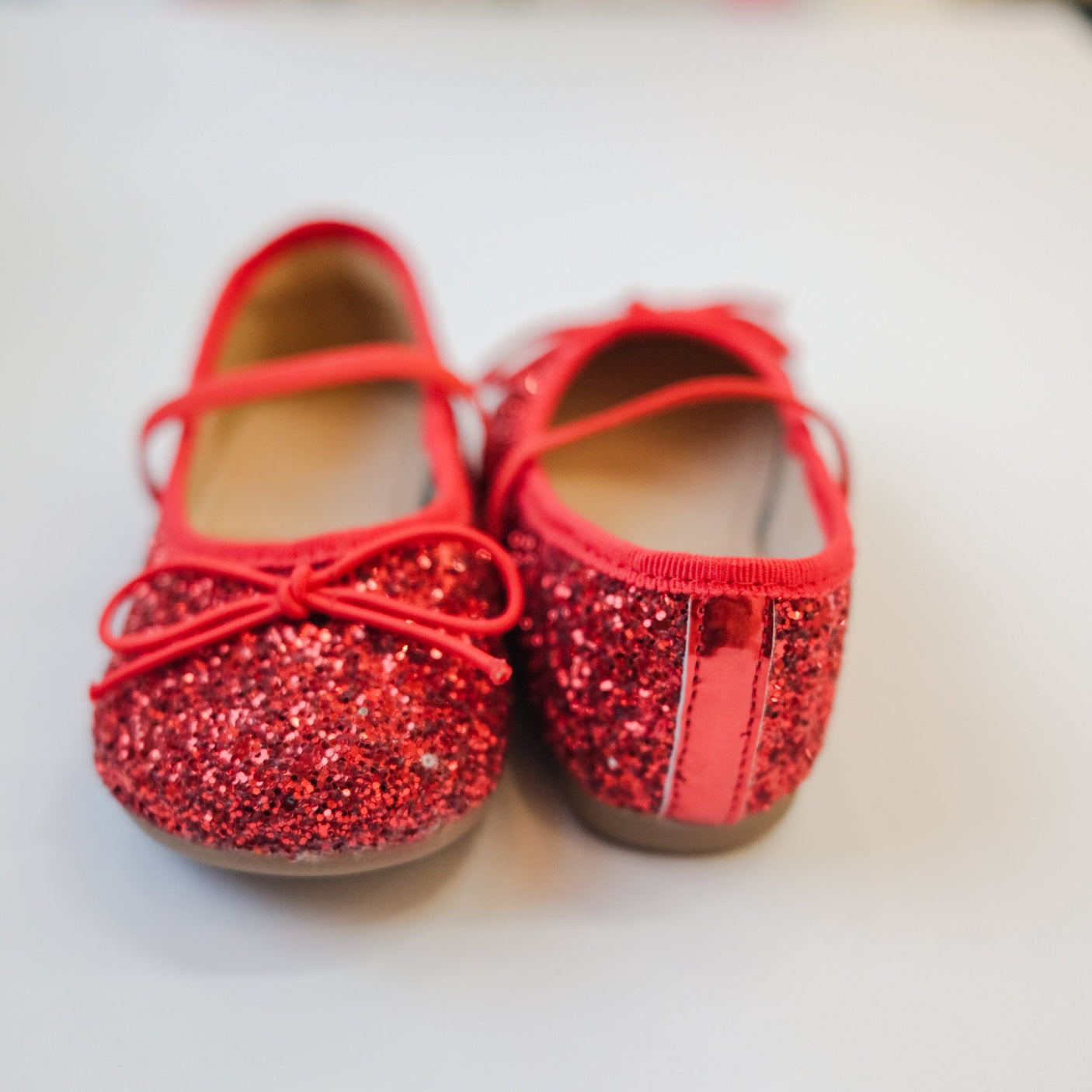 Sparkling Ballet Mary Jane - Red - Princess and the Pea Boutique