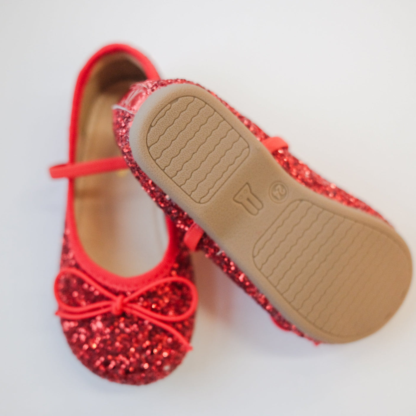 Sparkling Ballet Mary Jane - Red - Princess and the Pea Boutique